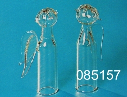 Glass heads and Glass figurines