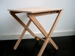 Folding table 49,5 x 49,5 cm, height 59 - 66 cm