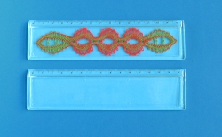 Clear acrylic ruler, 15 cm