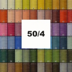 Barkonie linen threads, 50/4 , 50m, 94 fine-tuned colours