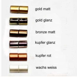 Power magnetic closure gold / copper / white 6-10 mm